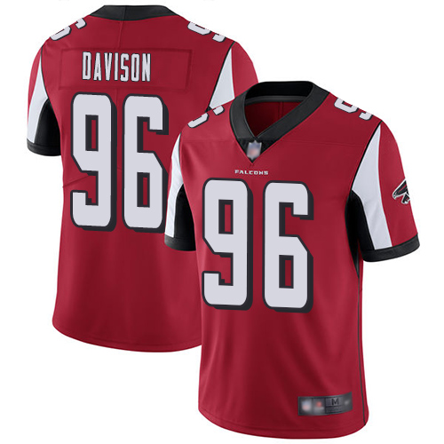 Atlanta Falcons Limited Red Men Tyeler Davison Home Jersey NFL Football 96 Vapor Untouchable